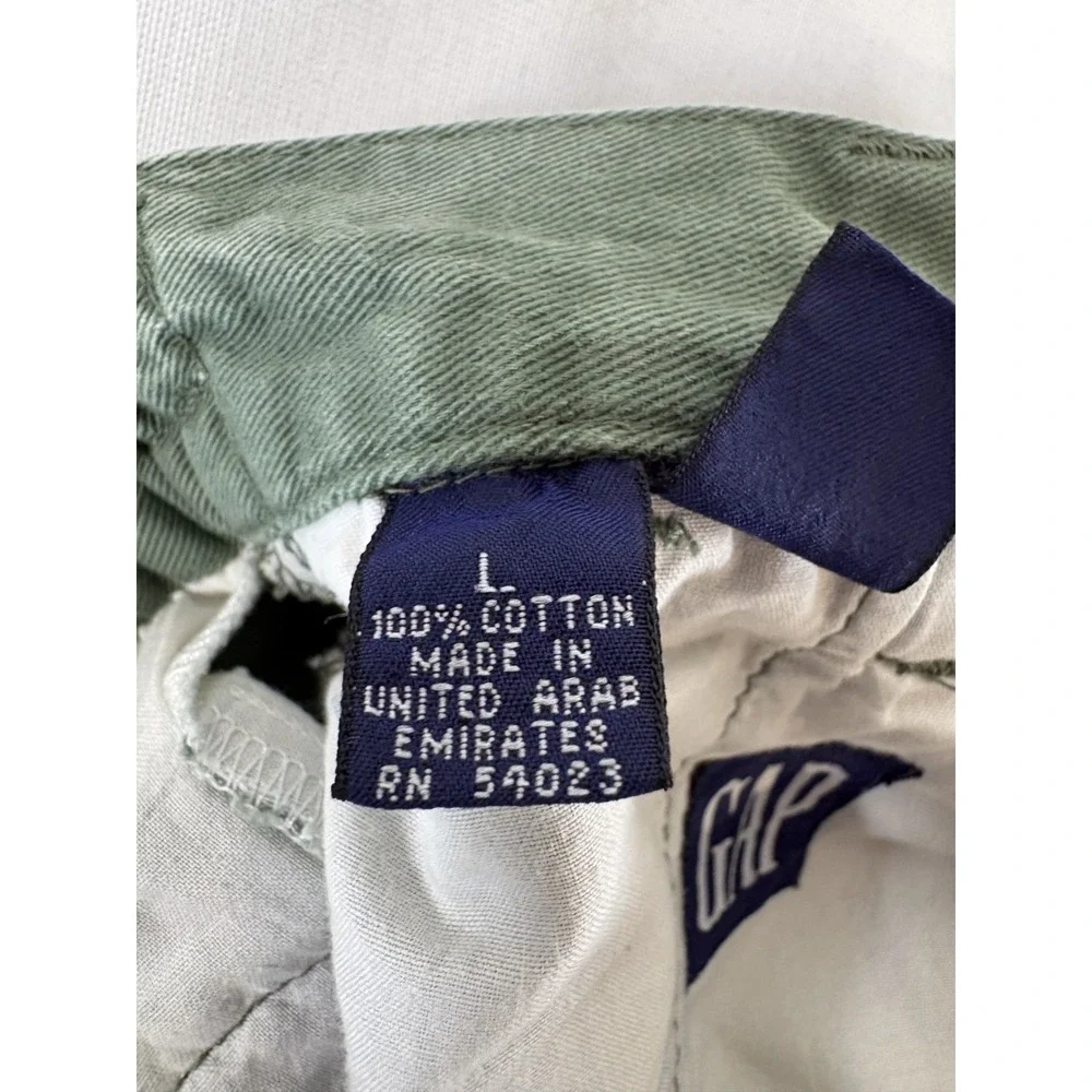 Gap Boy's 6 Pocket Olive Hunter Green Cargo Shorts Size Large L